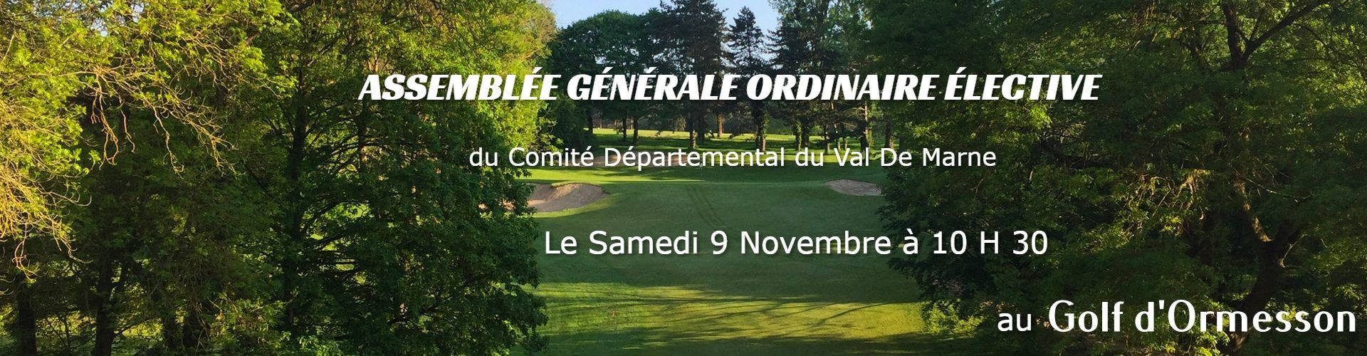 Assemblée générale du comité du val de marne